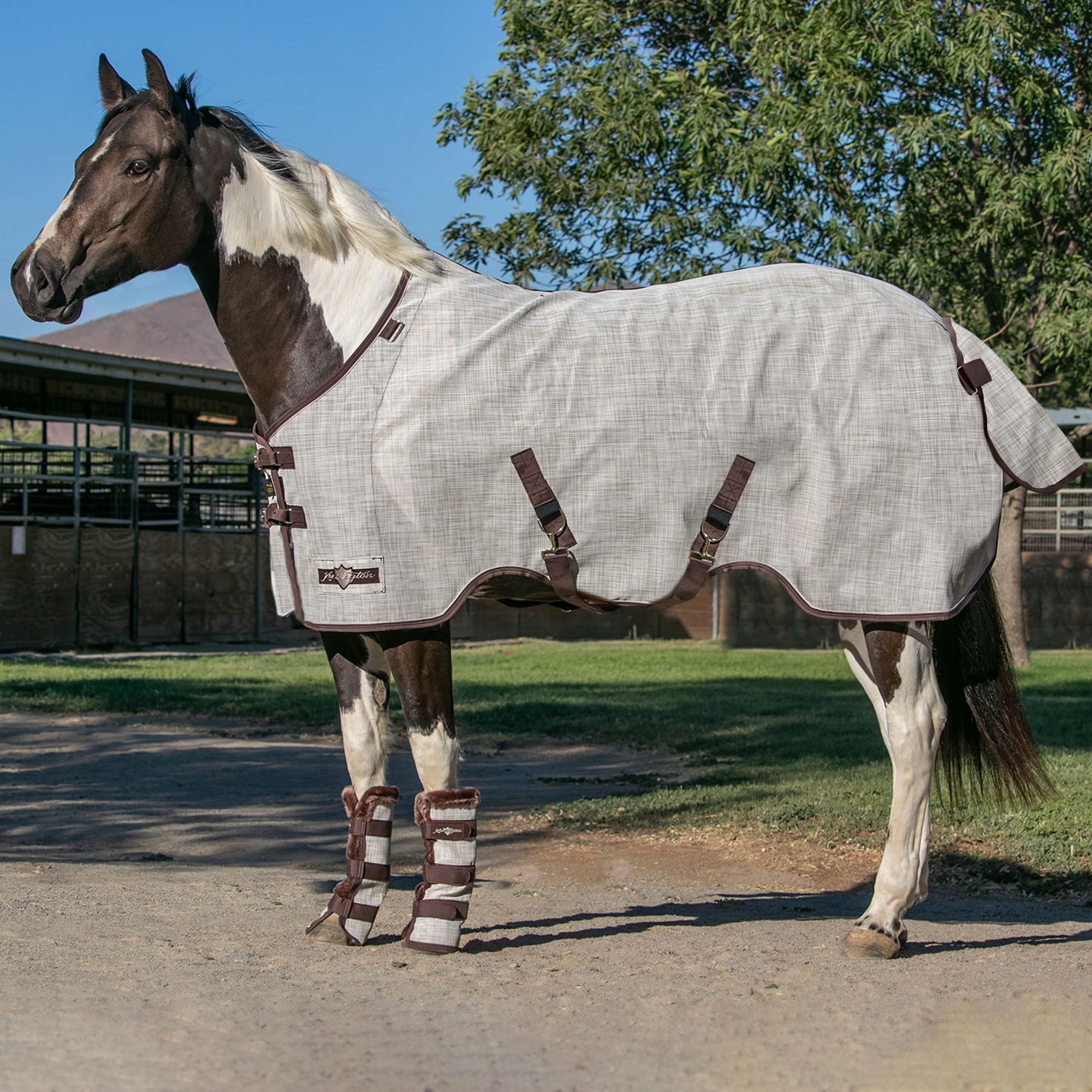 Kensington Protective Sheet Desert Sand side view showing breathable mesh for cooling.