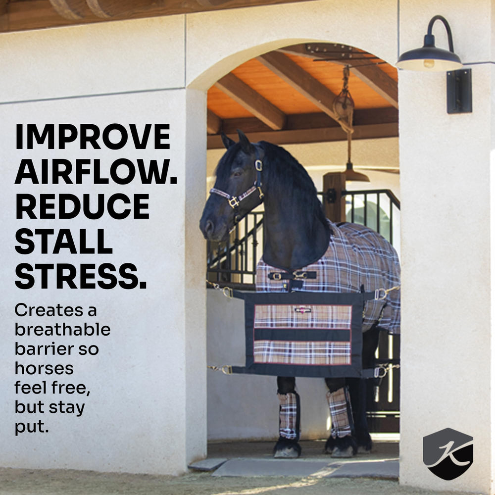 Kensington Stall Guard adjustable strap demonstrates wide opening fit