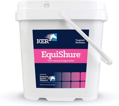 Kentucky Equine Research EquiShure bottle demonstrates time-release hindgut buffer for steady digestion support