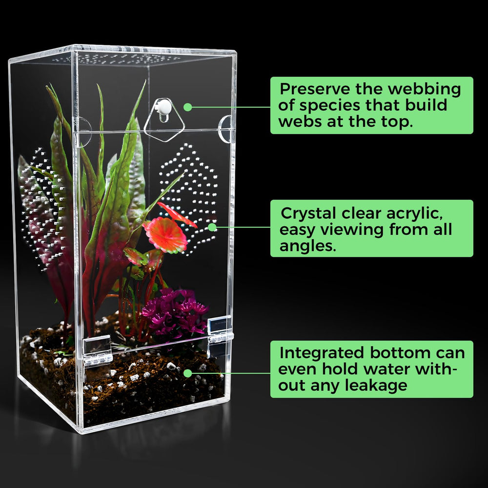 KERRLOTTE fully assembled enclosure image highlights seamless joints and robust barriers for arboreal species.
