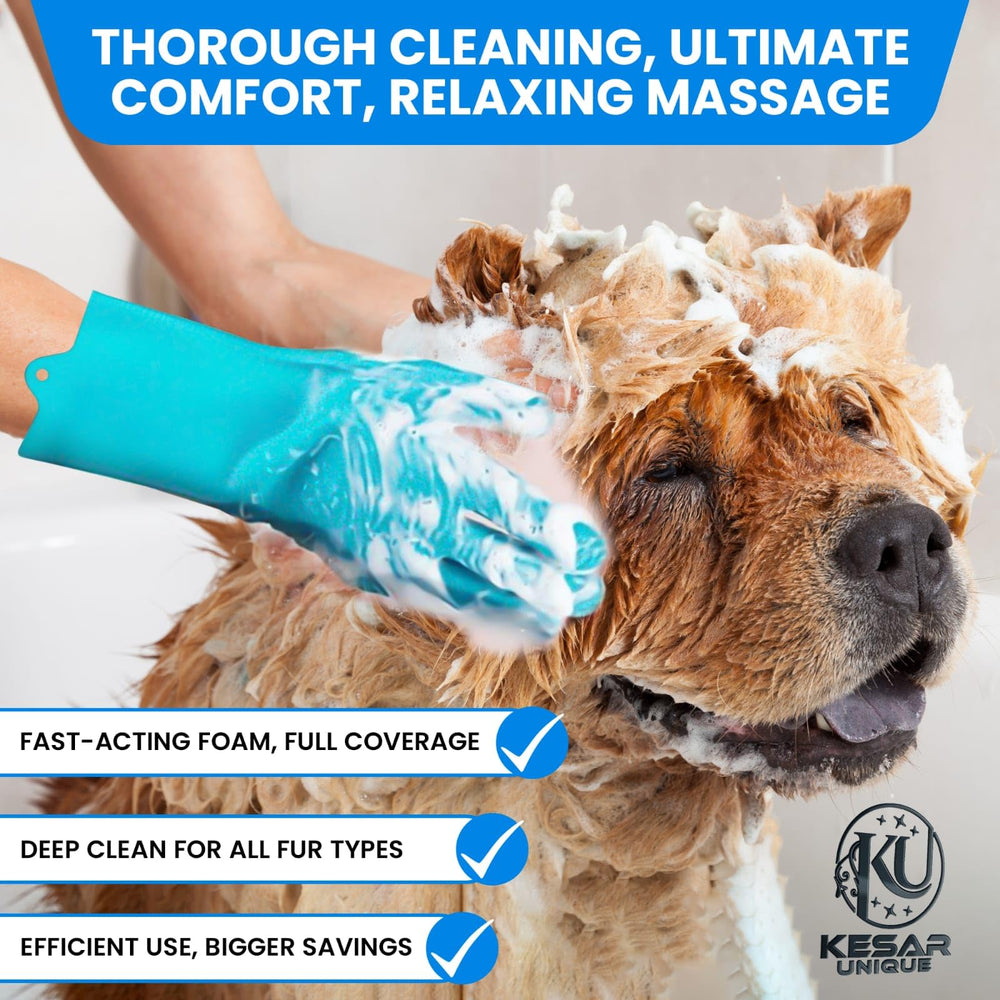 Kesarunique paw brush helps clean paws after walks