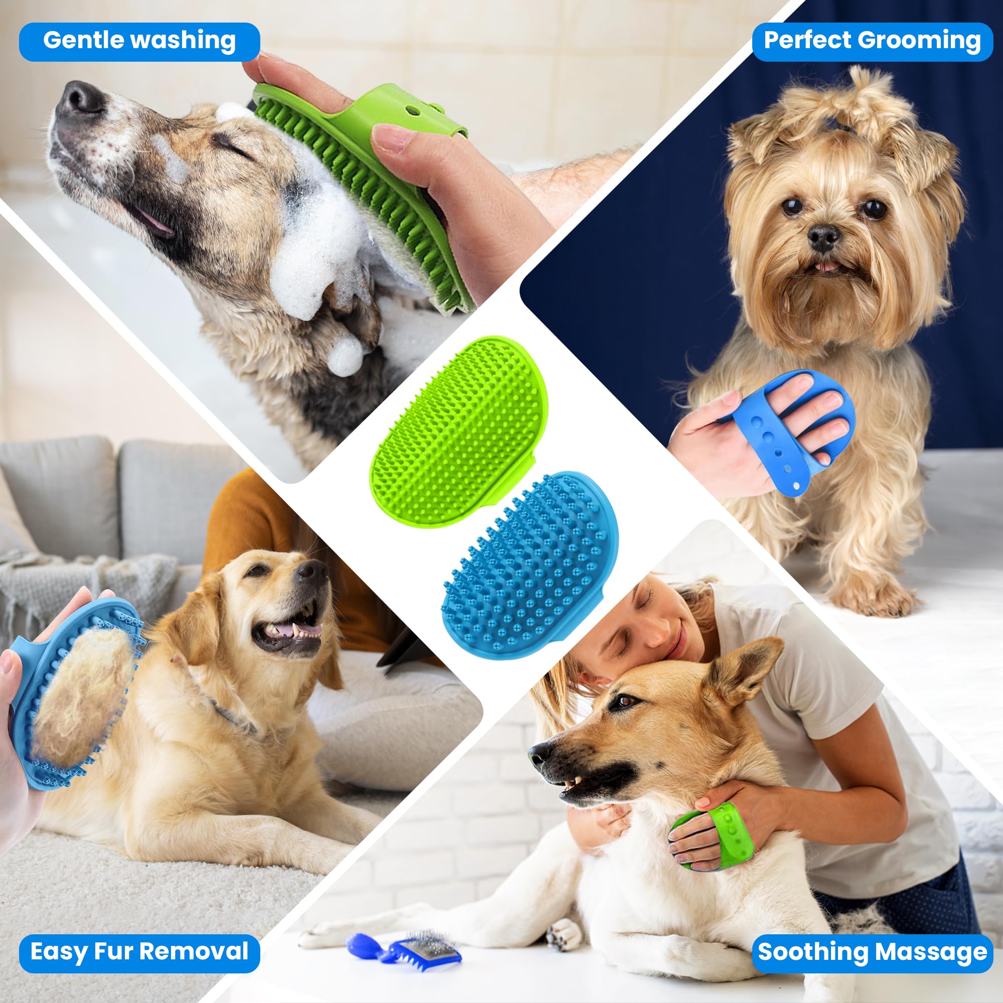 Kesarunique paw cleaning demo shows post-walk care
