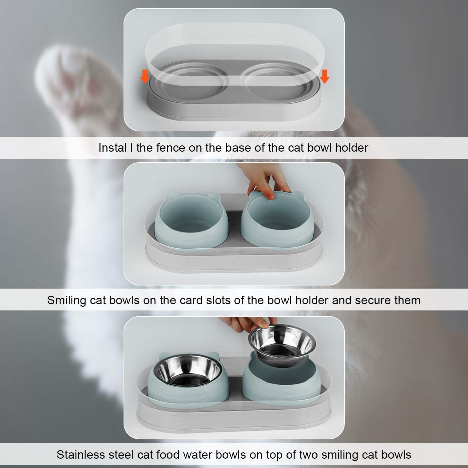 Kevideawl gift idea for cat lovers seeking ergonomic feeding setup