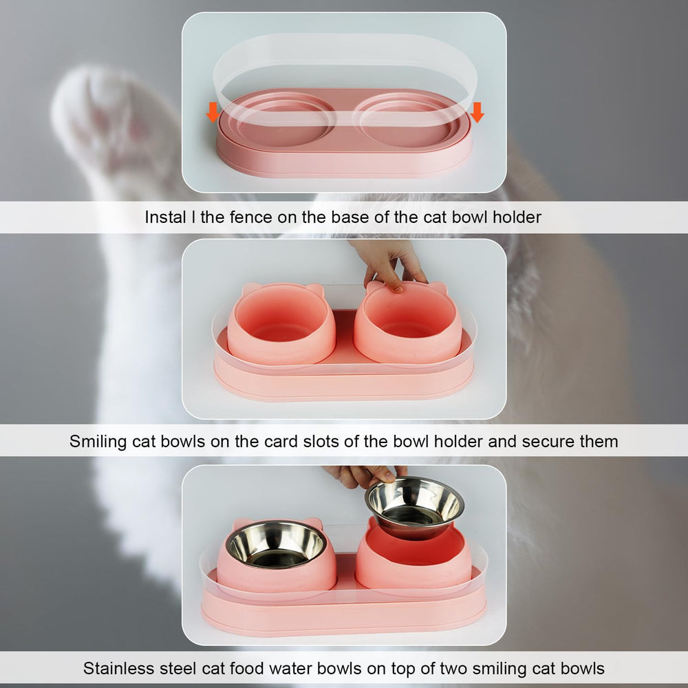 KEVIDEAWL smiley-face cat bowl design adds charm and gifting appeal.