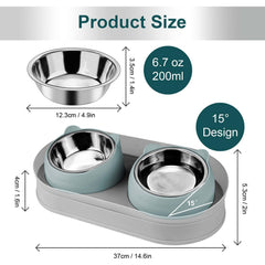 Kevideawl stainless steel, dishwasher-safe bowls ensure durability and easy cleaning
