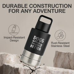 KEWIXY insulated stainless steel body keeps water cool outdoors
