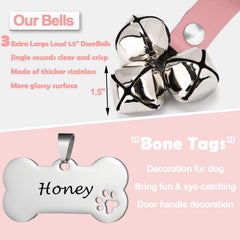 KEXIAVA dog bells stainless steel bells, bright jingle for clear cues.