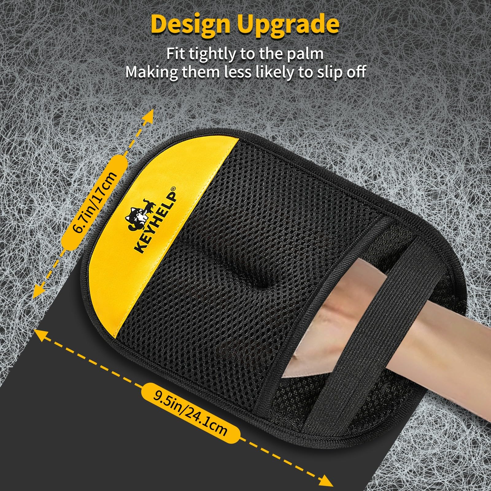 KEYHELP Pet Hair Removal Glove close-up showing five-finger design for thorough coverage