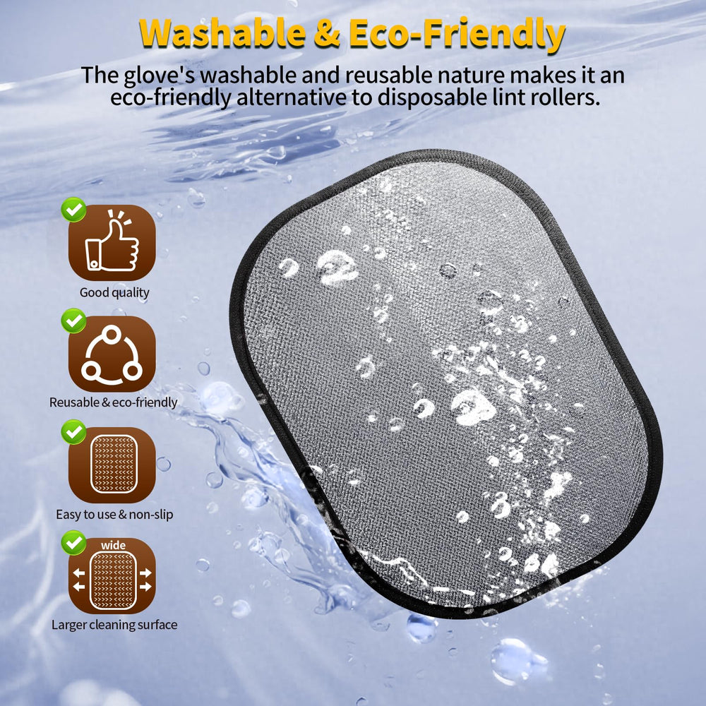 KEYHELP Pet Hair Removal Glove washed after use showing reusable design