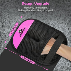 KEYHELP upgraded five-finger glove design enabling efficient fur removal on a couch
