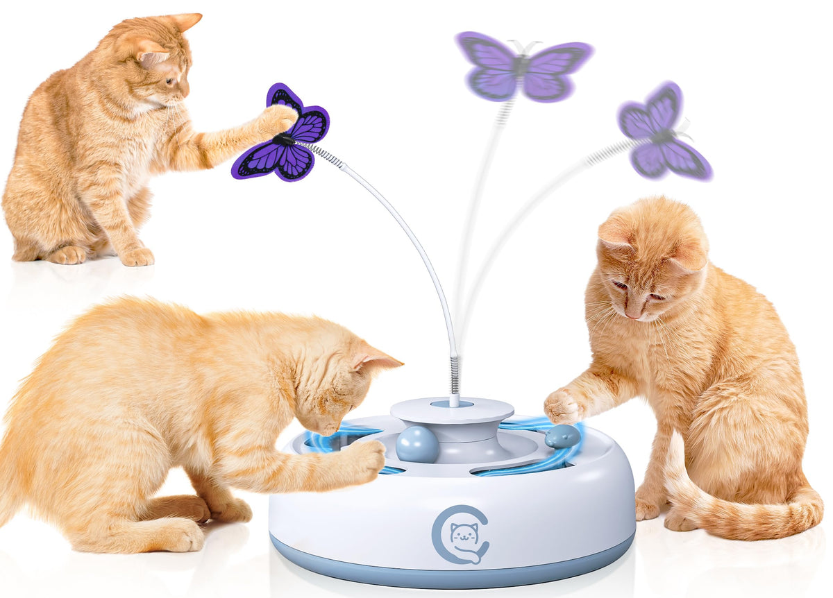 Kezlume 3in1 mouse toy — moving target play stimulates a cat's chase instincts.