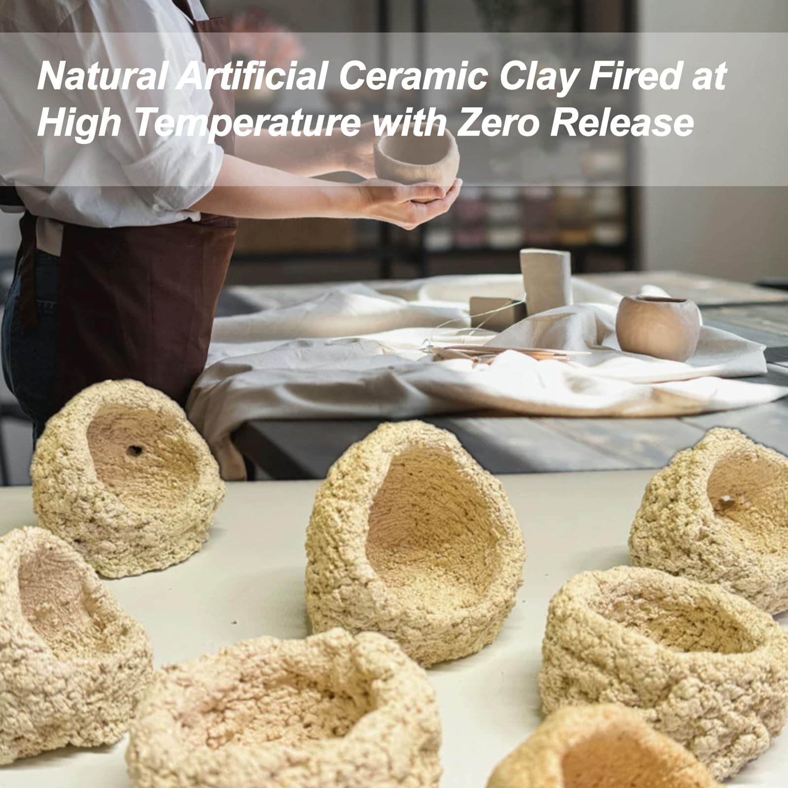 KFPSHLQE Anemone Nest safety materials provide natural, low-impact decor option.