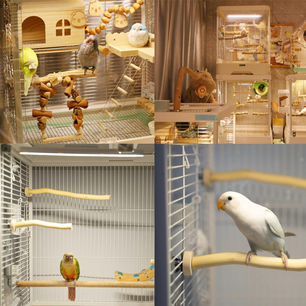 KFPSHLQE Bird Light durable nylon cord resists chewing during use.