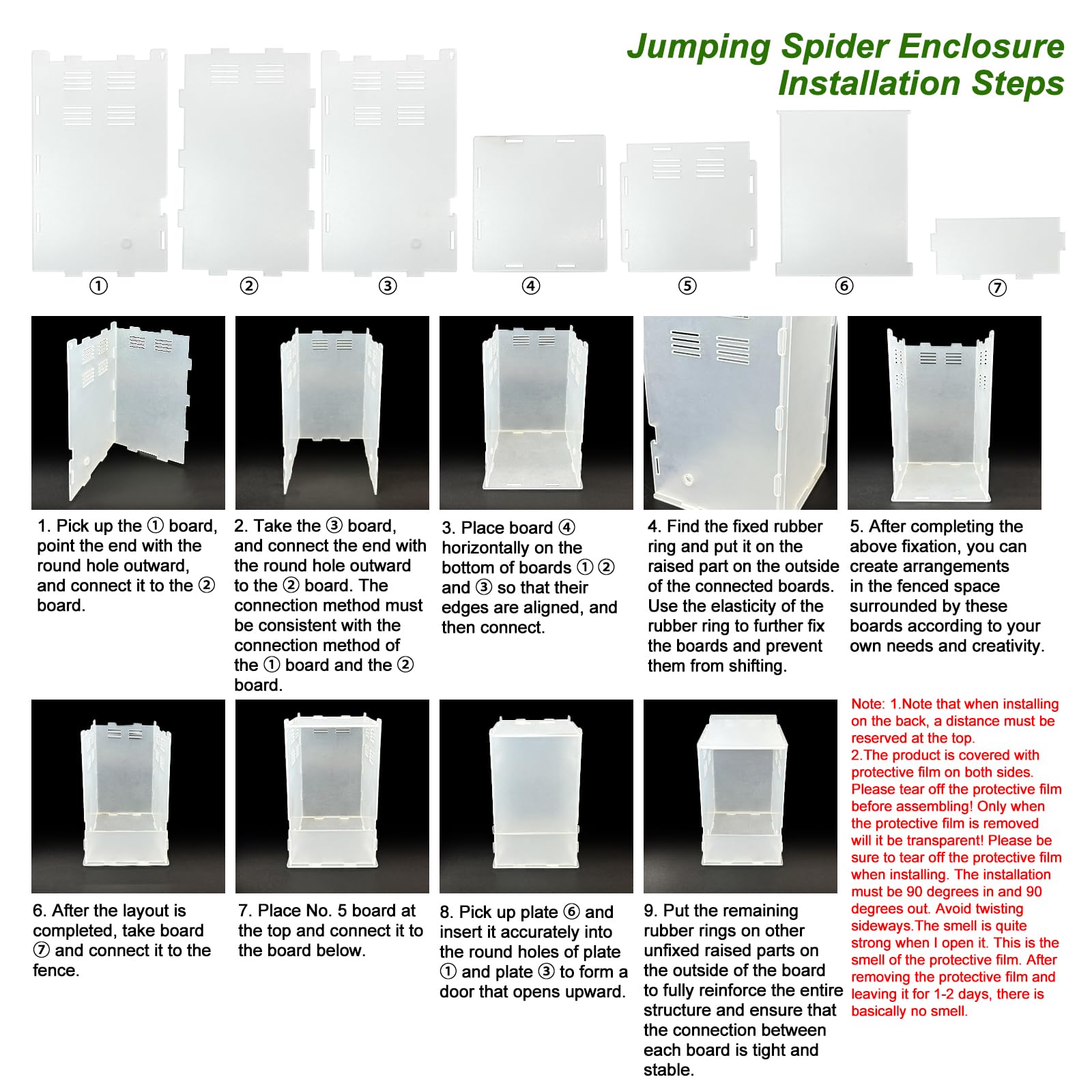KFPSHLQE jumping spider enclosure forest easy-assembly design simplifies setup