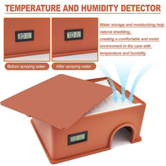 KFPSHLQE reptile hide humidification groove maintains consistent humidity