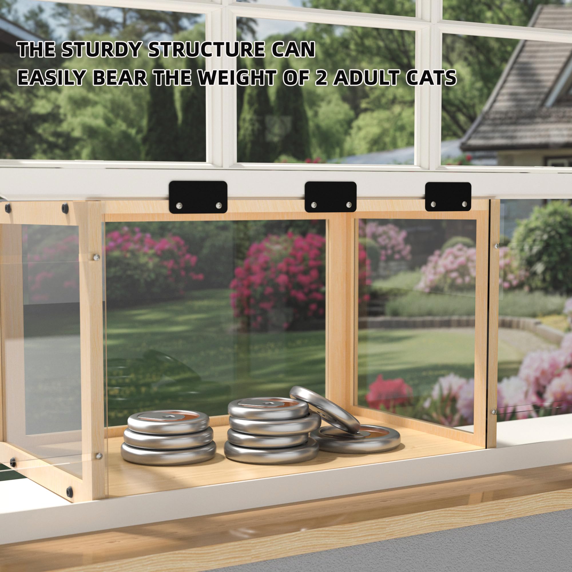 KGCCIZI Window Cat Perch Catio note not waterproof and DIY waterproofing idea