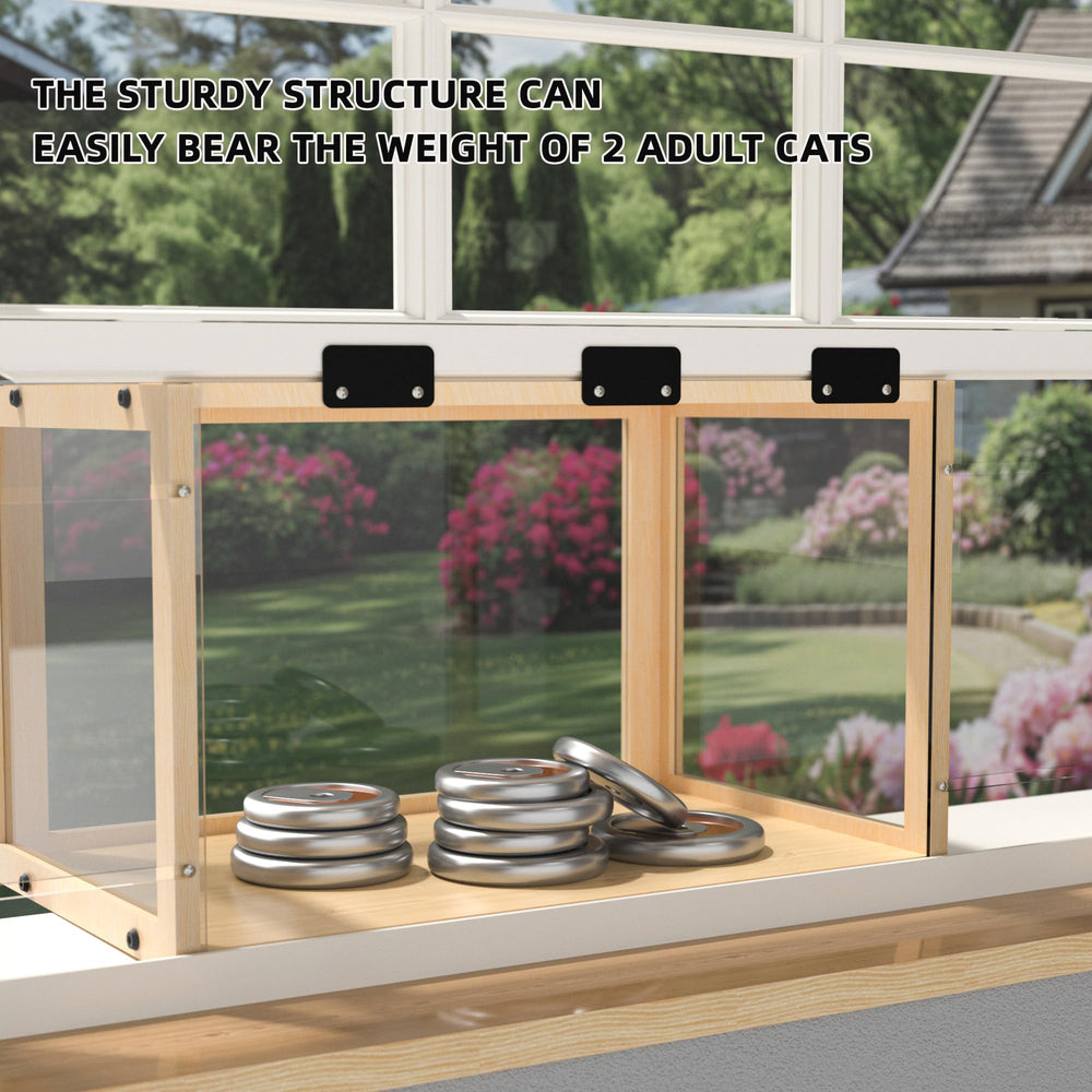 KGCCIZI Window Cat Perch Catio note not waterproof and DIY waterproofing idea