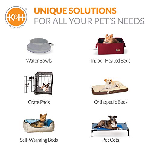 K&amp;H Pet Products raised ground clearance of 7 inches keeps dog away from damp ground.