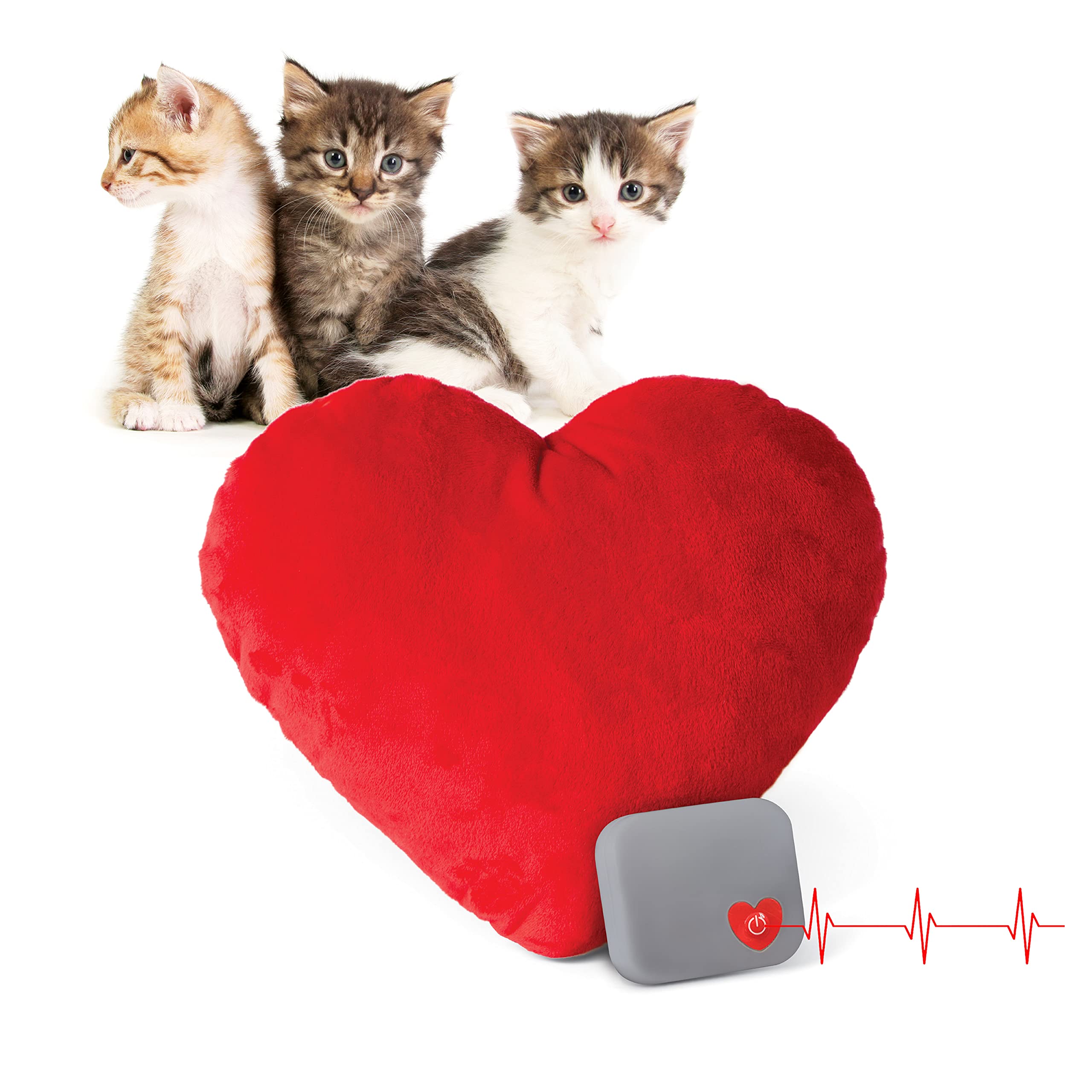 K&H Mother's Heartbeat Pillow kitten red 6in soothing rhythm.