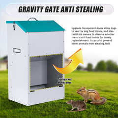 KHEARPSL galvanized steel outdoor feeder built to withstand weather.