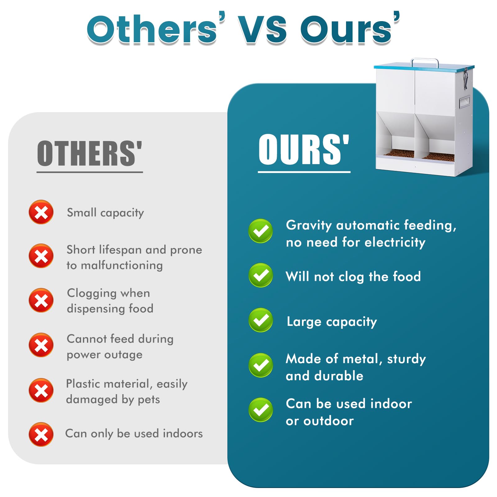 KHEARPSL gravity-fed design requires no electricity, ensuring meals during outages.