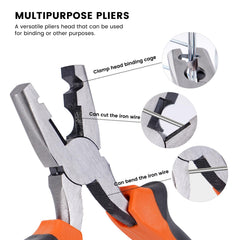 KHEARPSL pliers with a TPE handle offering a non-slip, ergonomic grip.