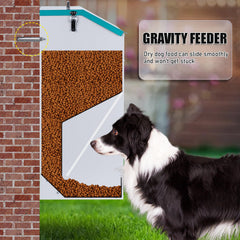 KHEARPSL transparent gravity door helps monitor remaining food.