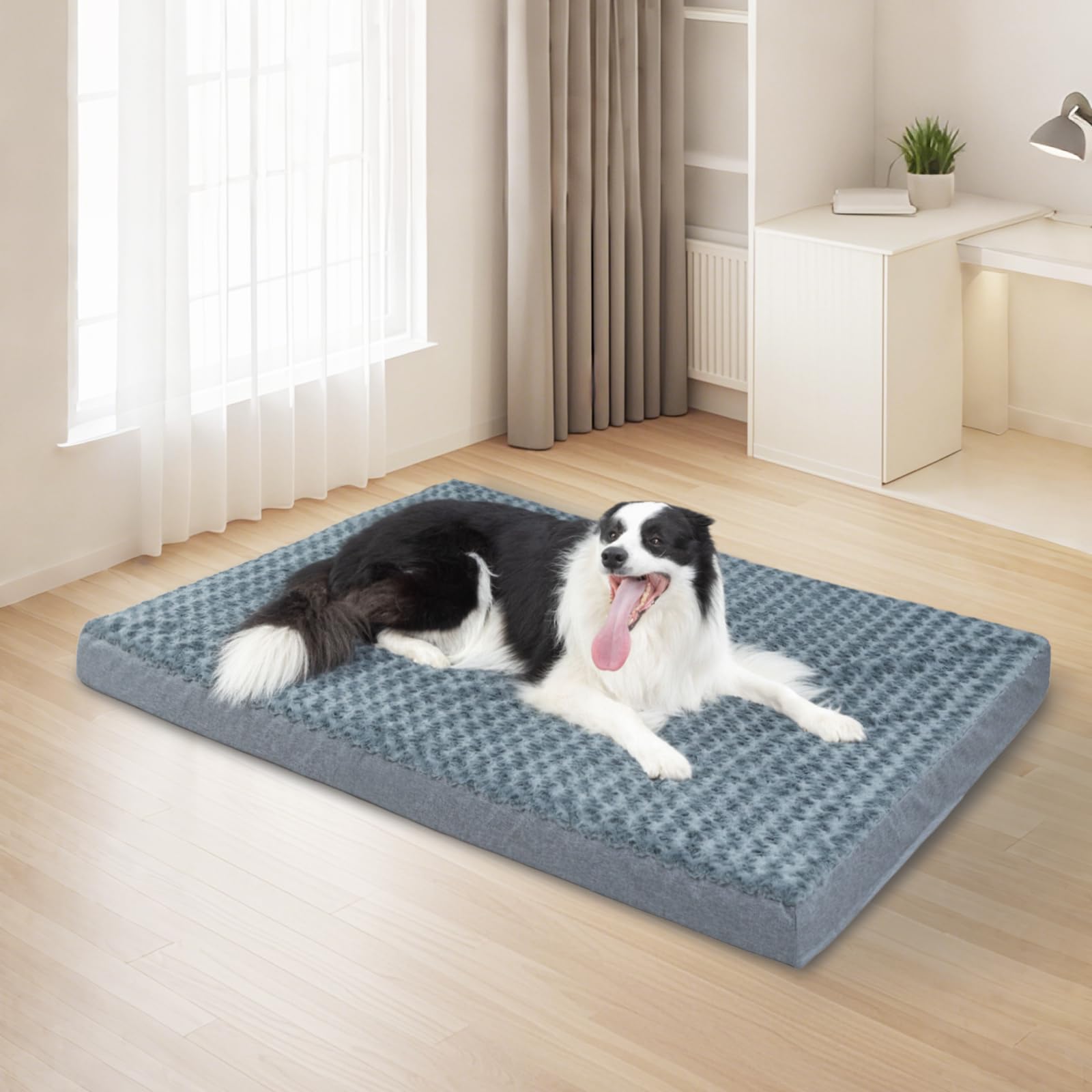 KHONSU PET 3-inch thickness provides insulated support on cold floors