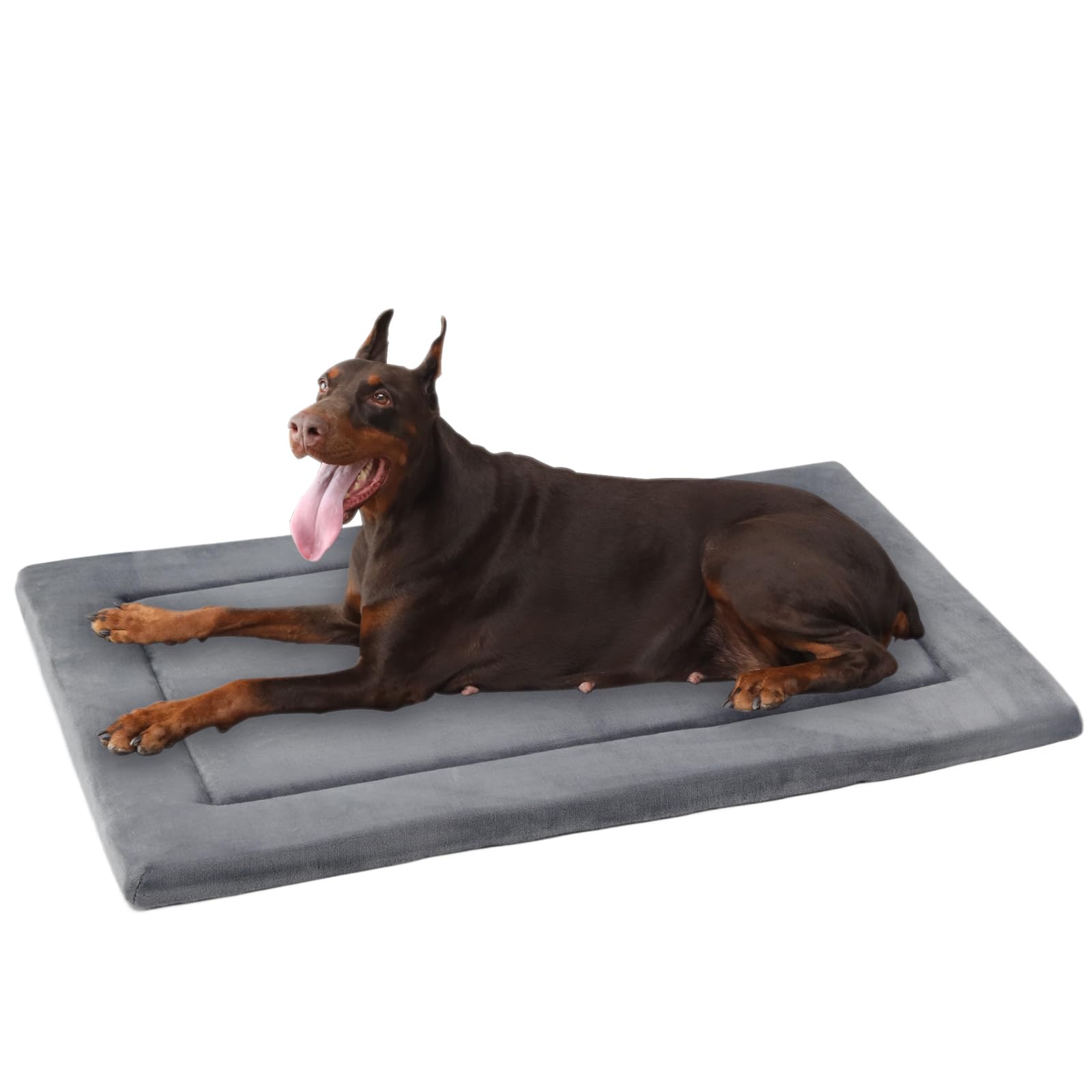 KHONSU PET dog bed mat slim 1.1in fits crates and elevates comfort on hard floors