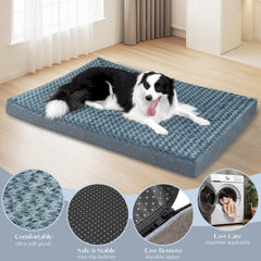KHONSU PET XXXL dog bed in a spacious crate area for giant breeds