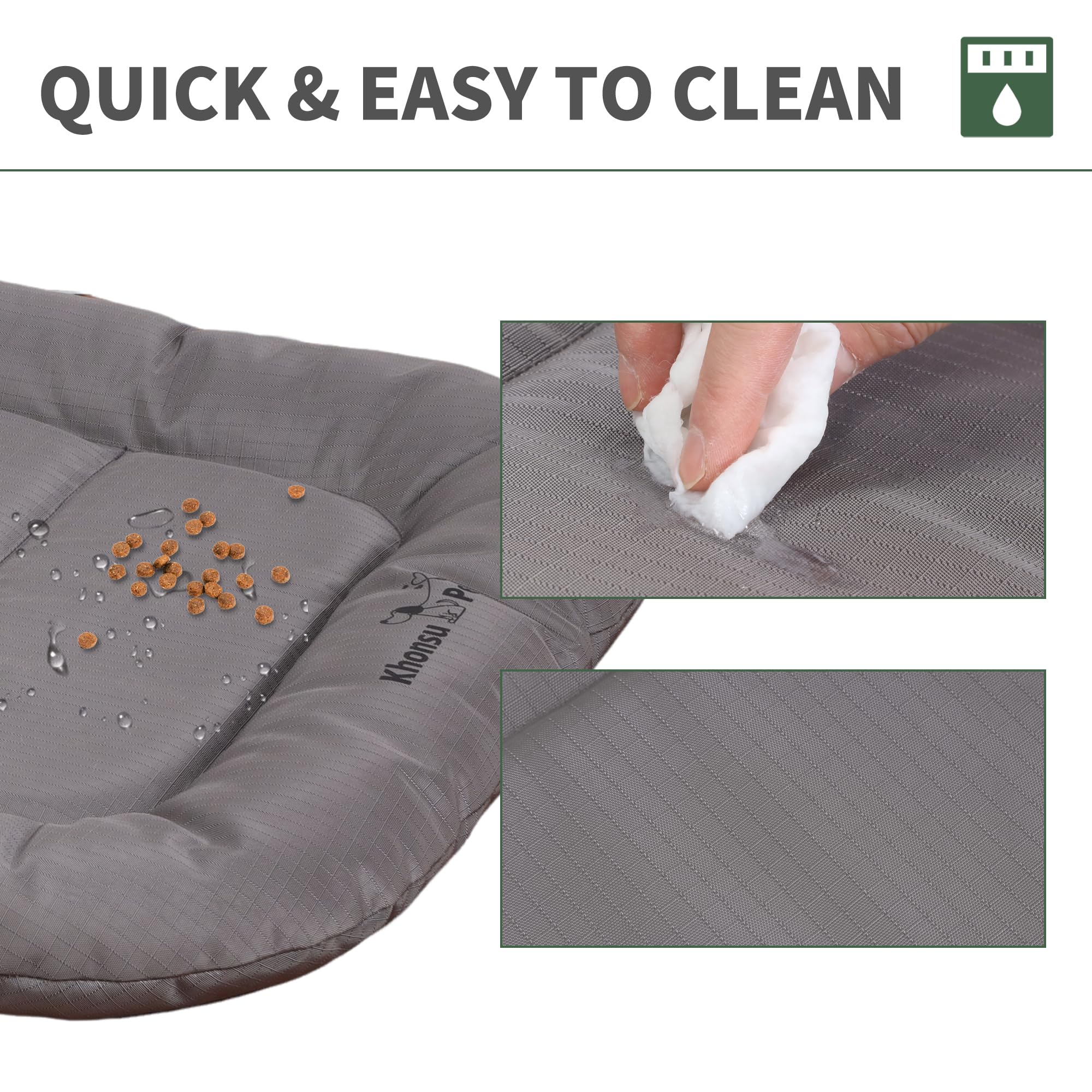 KHONSU PET indoor-outdoor bed is easy to clean and versatile