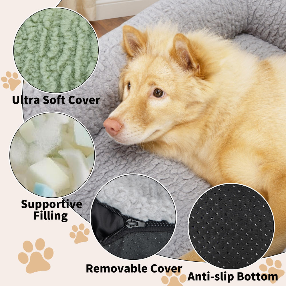KHONSU PET orthopedic cat sofa bed closeup memory foam blend for joint comfort