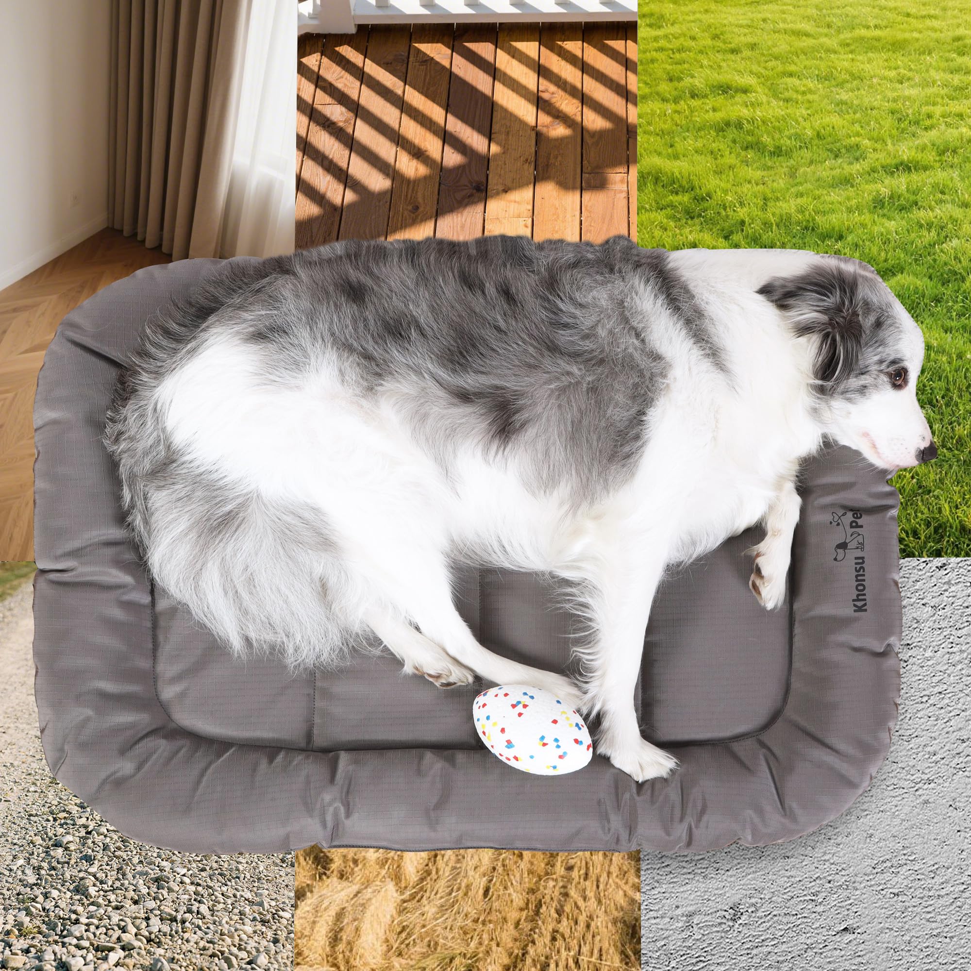 KHONSU PET waterproof PVC backing blocks spills ideal for indoor and outdoor use