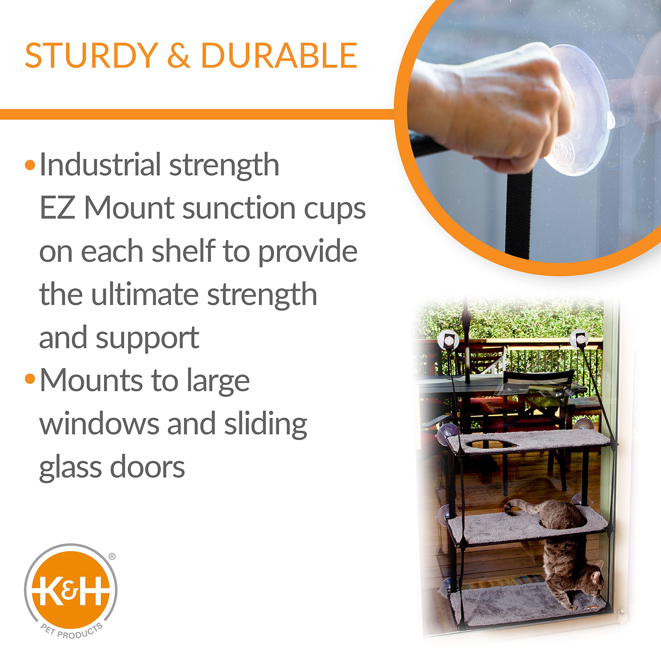 K&H kitty sill folding mechanism demonstrates easy window access.