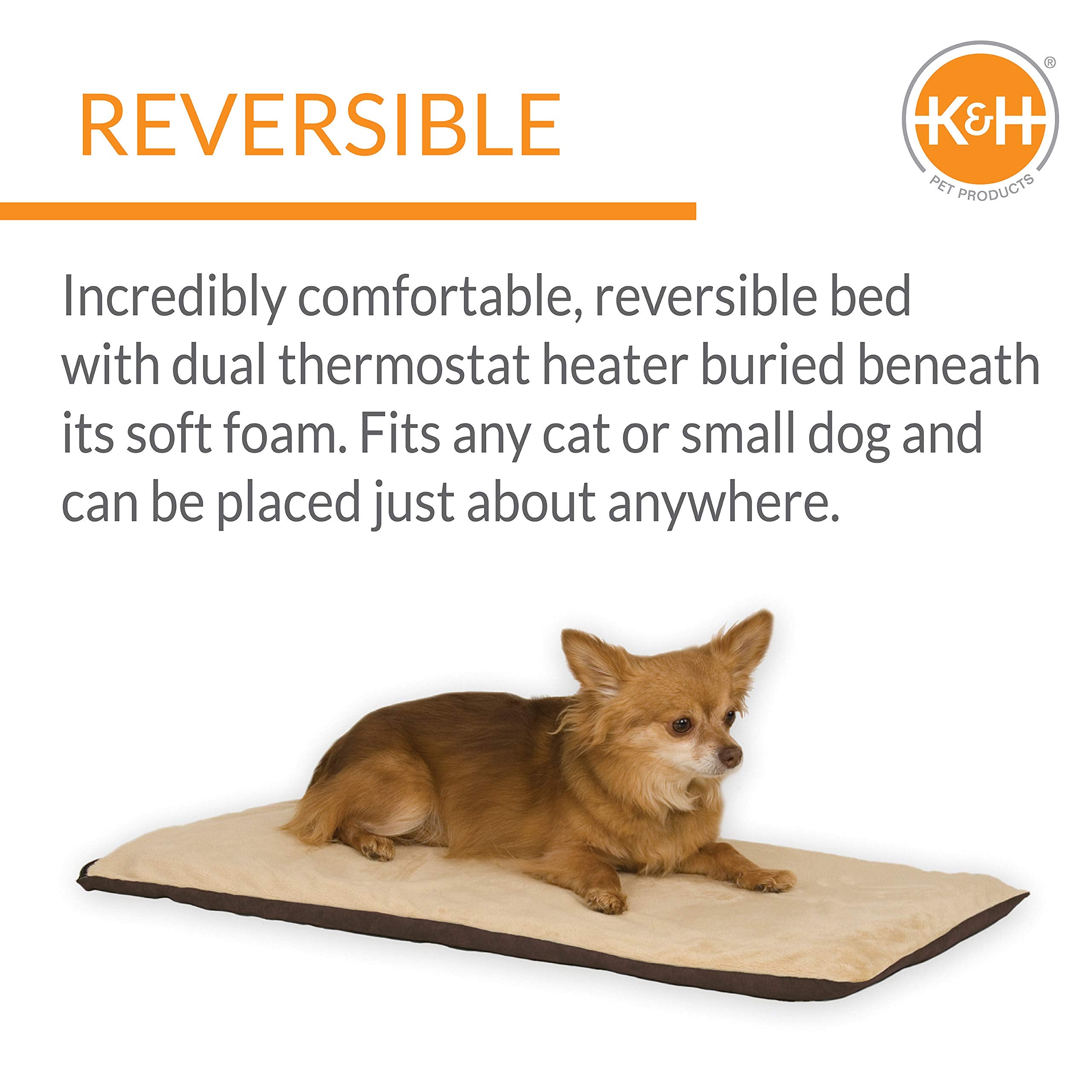 K&H Thermo-Pet Mat Mocha on kitty sill creates a warm resting space.