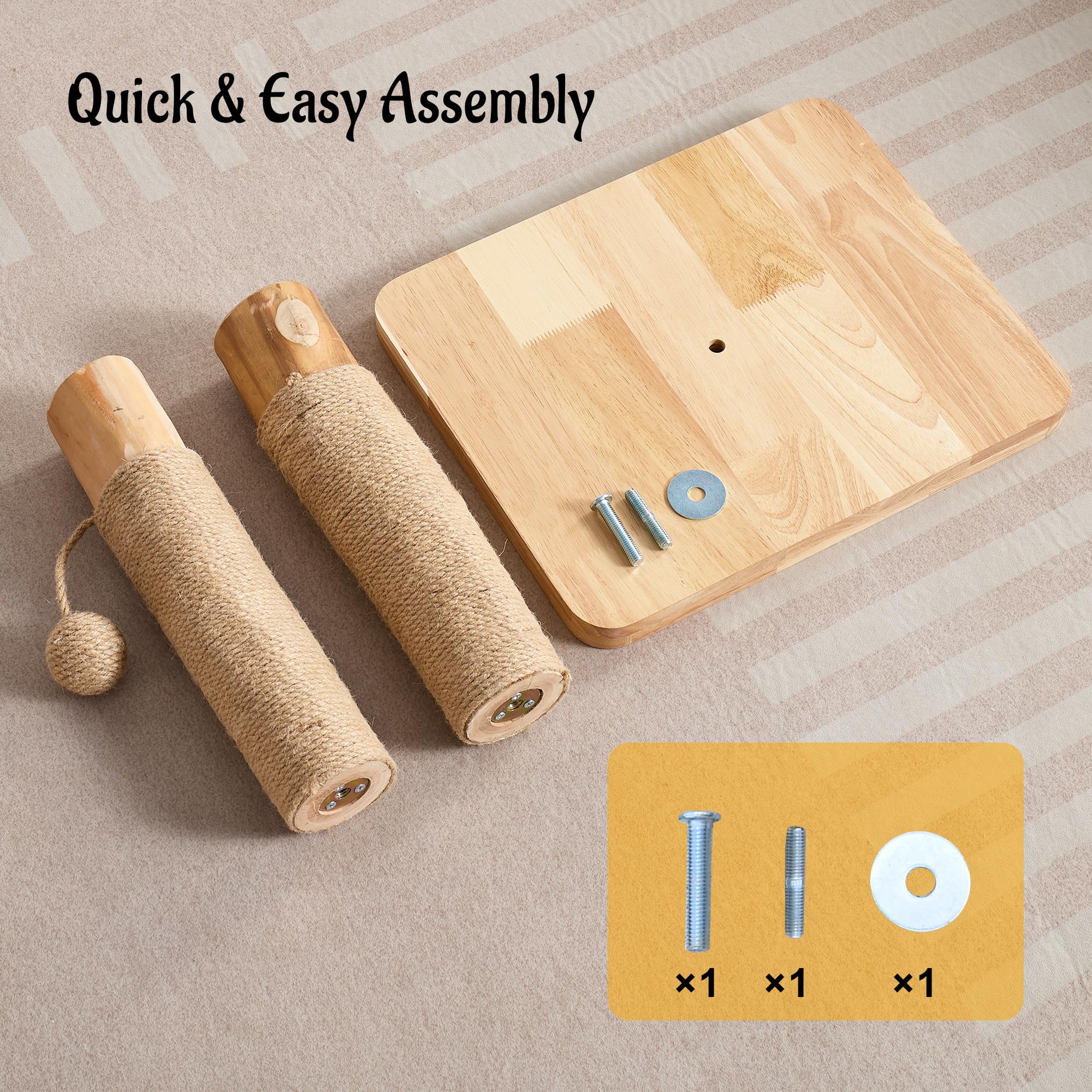 Kicari eco-friendly pear wood finish with natural look.