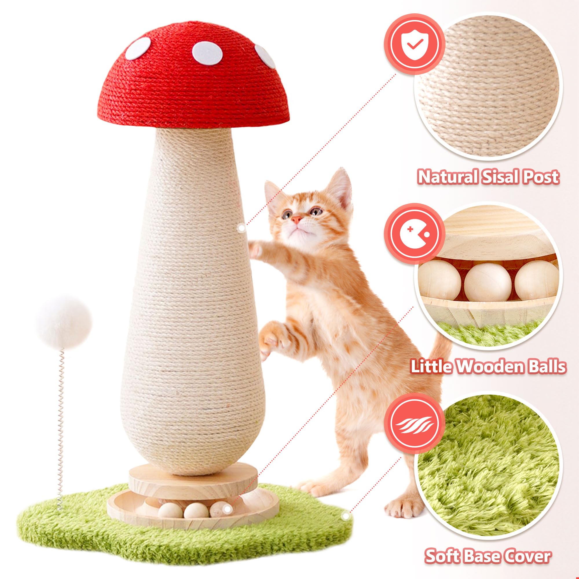Kicari sturdy design resisting tipping for lively felines.