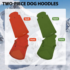 Kickred dog hoodie leash hole feature for easy outdoor strolls