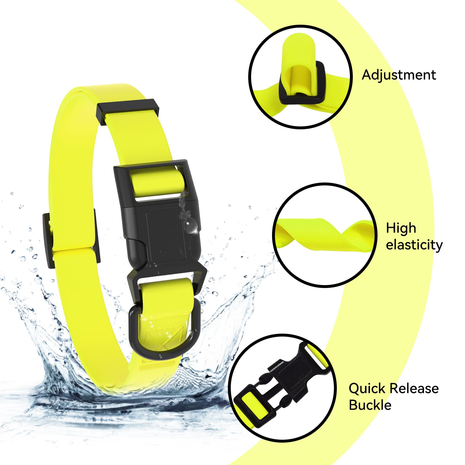 KIDDING PETS collar impermeable con cierre rápido, cómodo y seguro para perros activos.