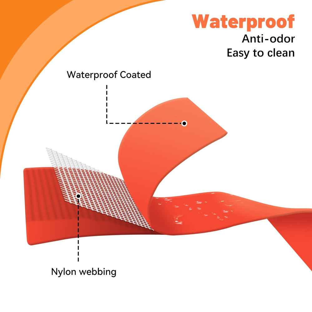 Kidding Pets easy to clean collar shown being wiped with a damp cloth