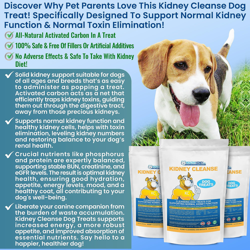 Kidney Restore kidney cleanse dog treats bacon piece offers a low-protein bite for kidney support
