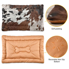 Kigai non-slip bottom dog bed shows secure placement on floor or crate.