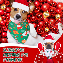 Kigeli Christmas dog bandanas adjustable size for perfect fit.