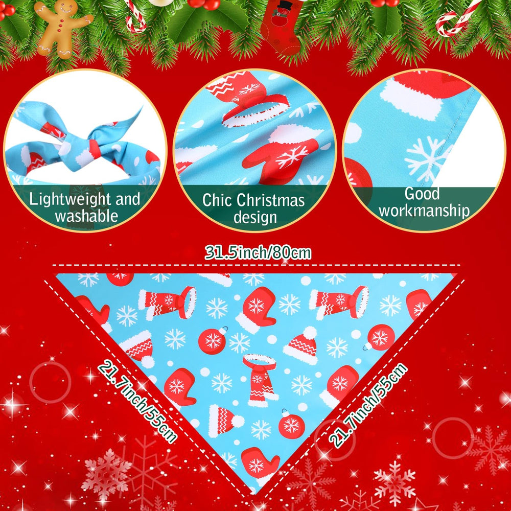 Kigeli Christmas dog bandanas festive designs for holiday events.