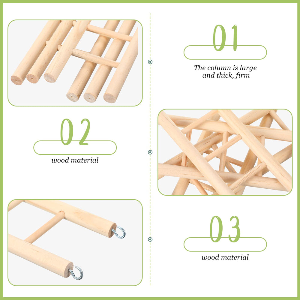 Kigeli hanging ladder with dual hooks enables quick tool-free setup