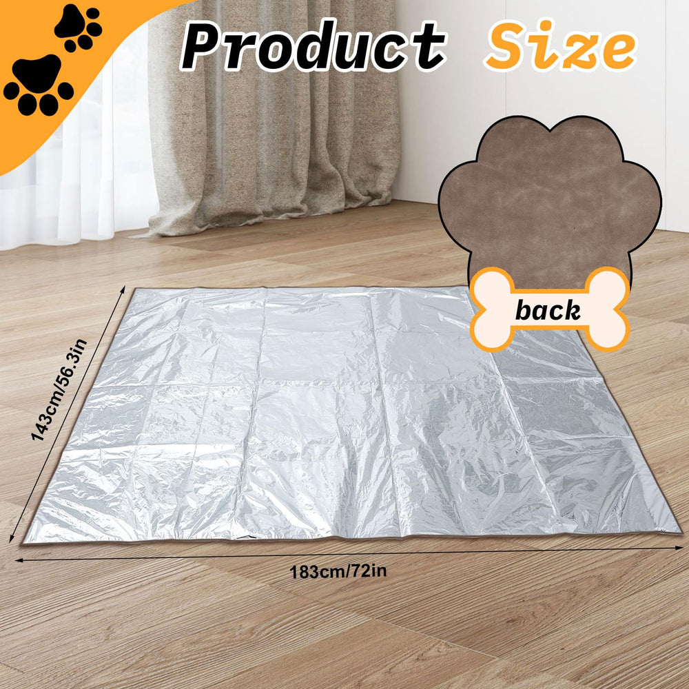 Kigley couch protection mat with aluminum layer creates a no-go zone for dogs.