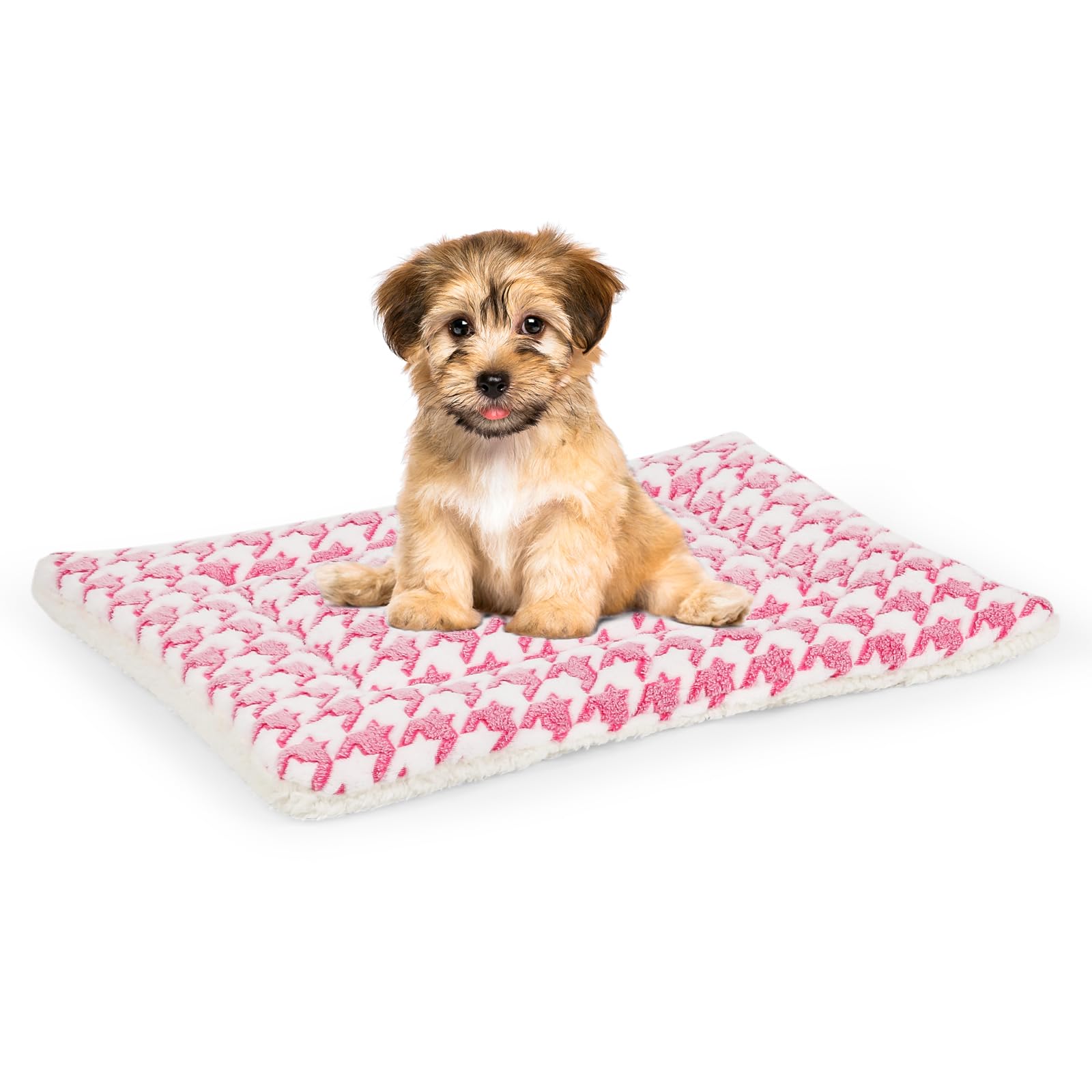 Kigmmro dog bed mat shows soft flannel and fleece for cozy naps.