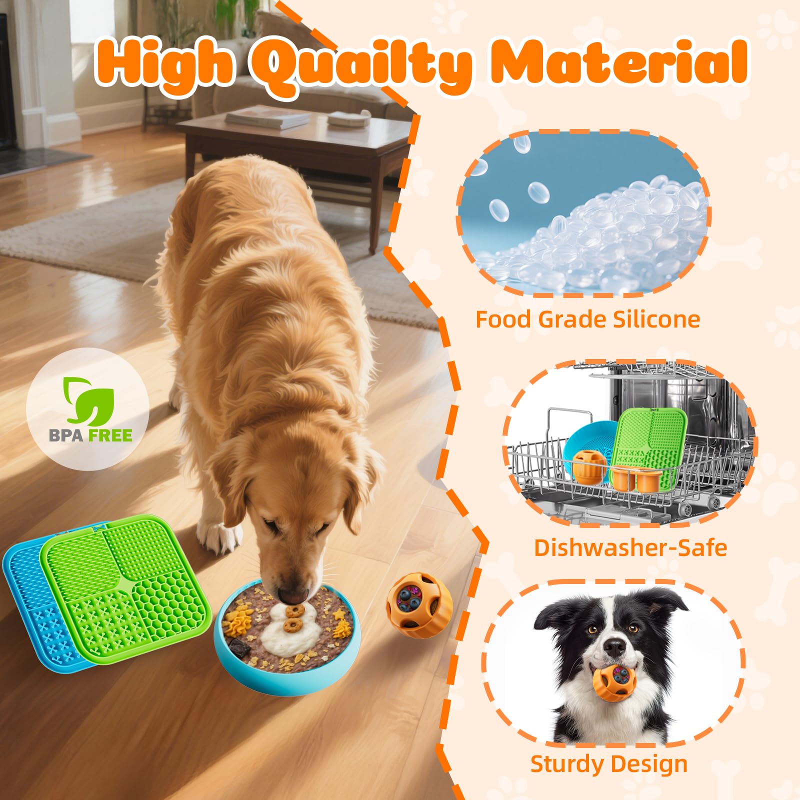 KILIN puzzle ball with hollow center hides kibble to prompt problem solving