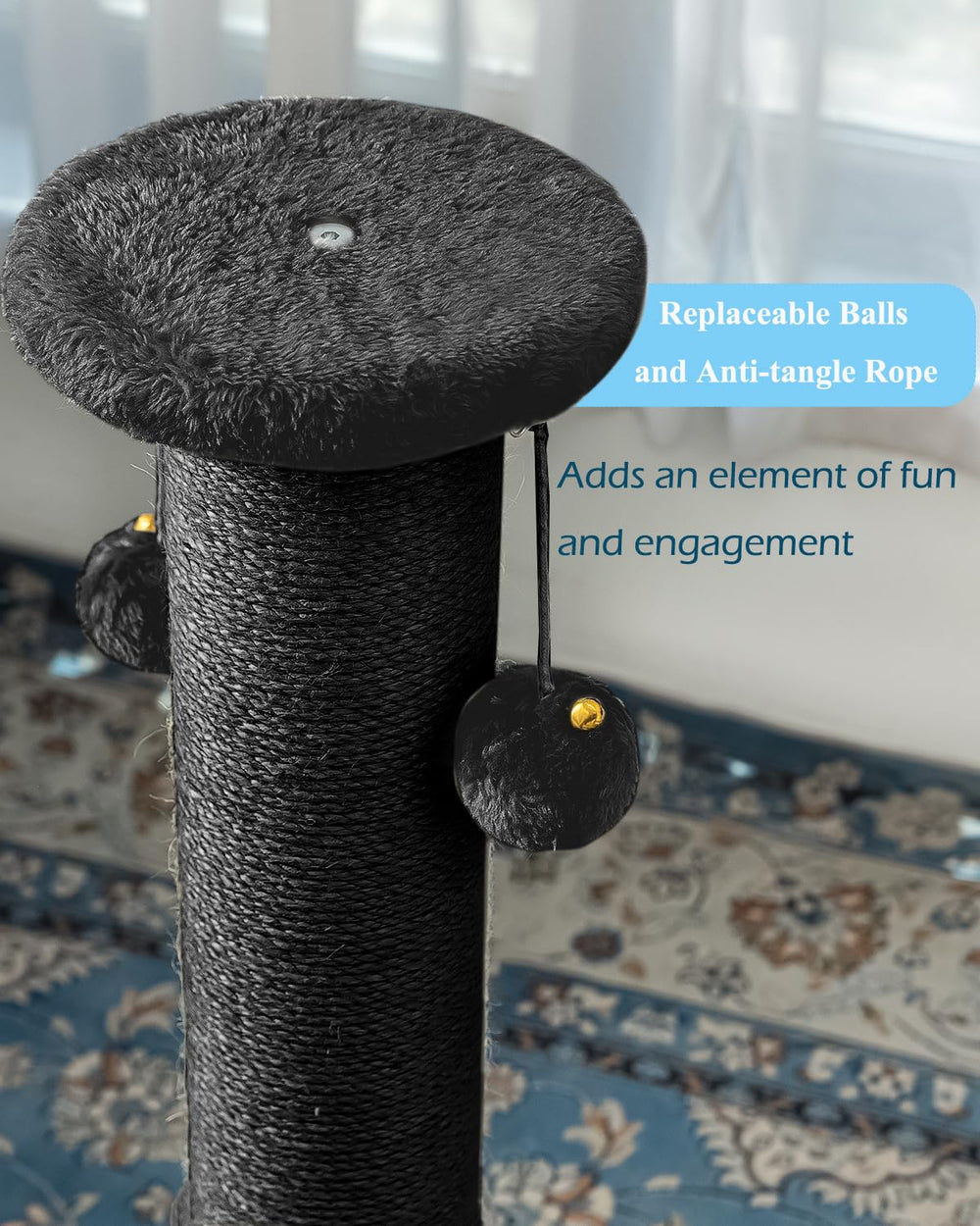 Kilodor premium sisal material ensures durable scratching surface