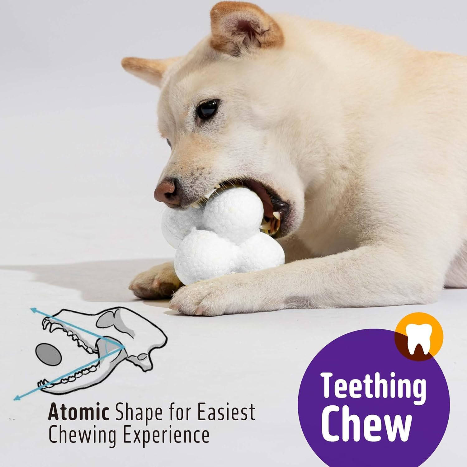 Kimee 3.9-inch dog balls include a 60-day warranty and support.